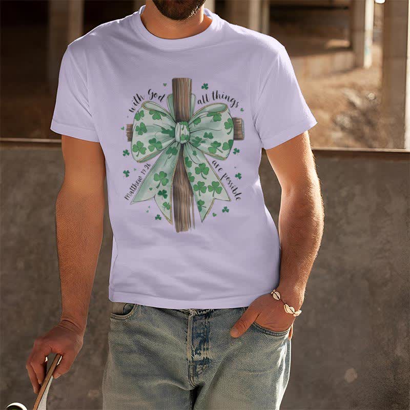 T-shirt inspiré par la foi « Foi et fortune en harmonie » de Christianartworkshop - image 12