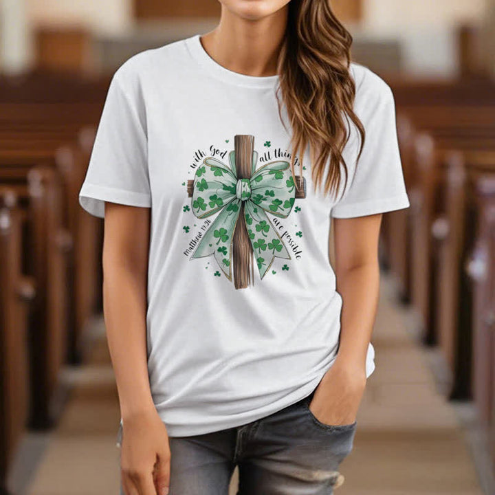 T-shirt inspiré par la foi « Foi et fortune en harmonie » de Christianartworkshop - image 7