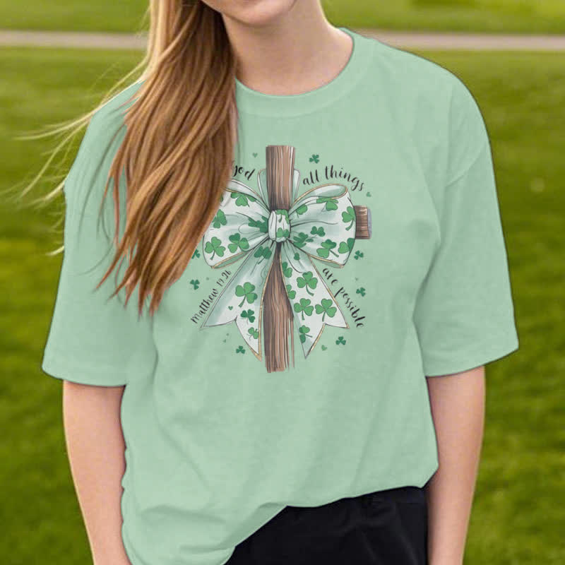 T-shirt inspiré par la foi « Foi et fortune en harmonie » de Christianartworkshop - image 22