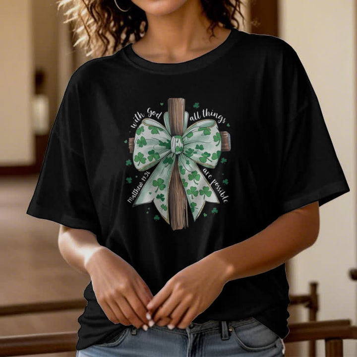 T-shirt inspiré par la foi « Foi et fortune en harmonie » de Christianartworkshop - image 25