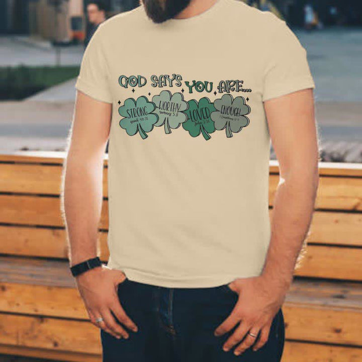 T-shirt Christianartworkshop Trèfle divin : Les promesses de Dieu, inspiré par la foi - image 22