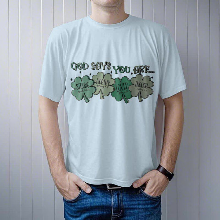T-shirt Christianartworkshop Trèfle divin : Les promesses de Dieu, inspiré par la foi - image 13