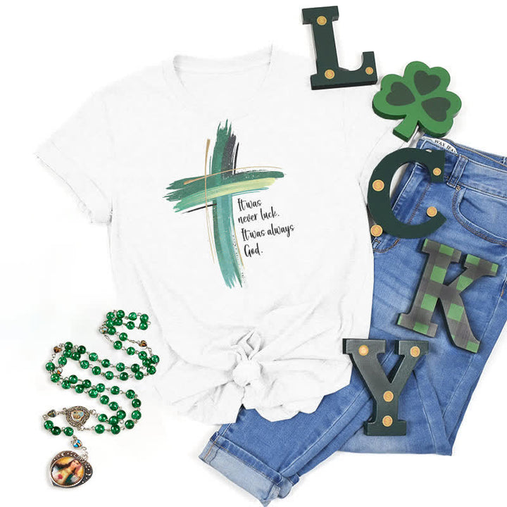 T-shirt Christianartworkshop Empowerment Clover inspiré par la foi - Blanc - 2XL - image 9