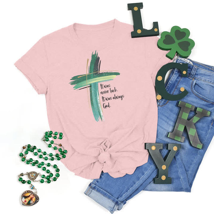 T-shirt Christianartworkshop Empowerment Clover inspiré par la foi - Rose - 2XL - image 26