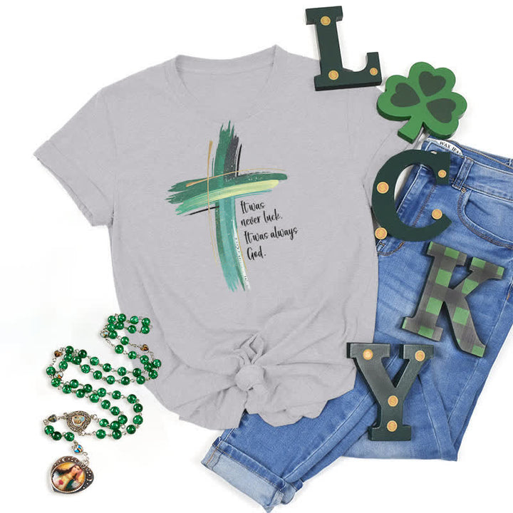 T-shirt Christianartworkshop Empowerment Clover inspiré par la foi - Gris - 2XL - image 6