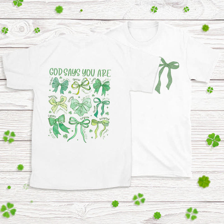 T-shirt inspiré par la foi, motif « Fils de la foi » et symboles de bénédiction, créé par Christianartworkshop - Blanc - 2XL - image 3