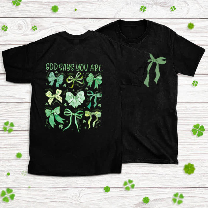 T-shirt inspiré par la foi, motif « Fils de la foi » et symboles de bénédiction, créé par Christianartworkshop - Noir - 2XL - image 0