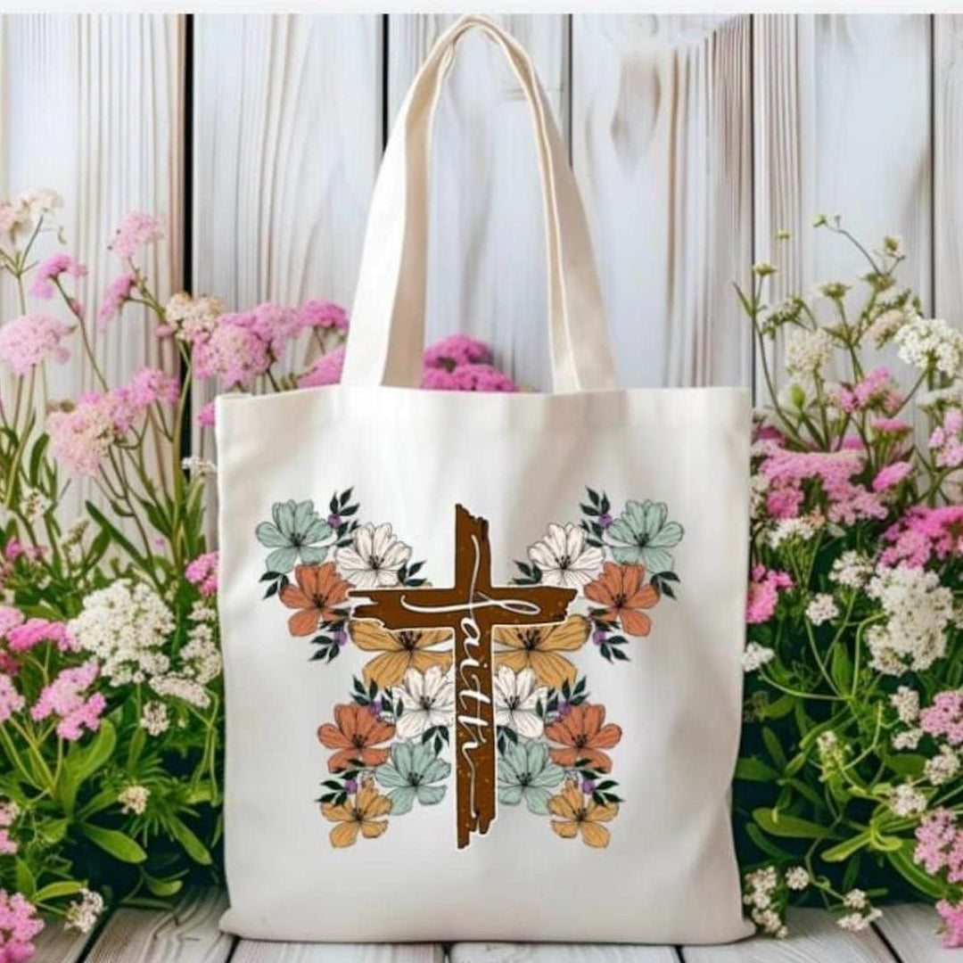 Christianartworkshop Sac fourre-tout Blooming Faith : portez espoir et inspiration - image 3