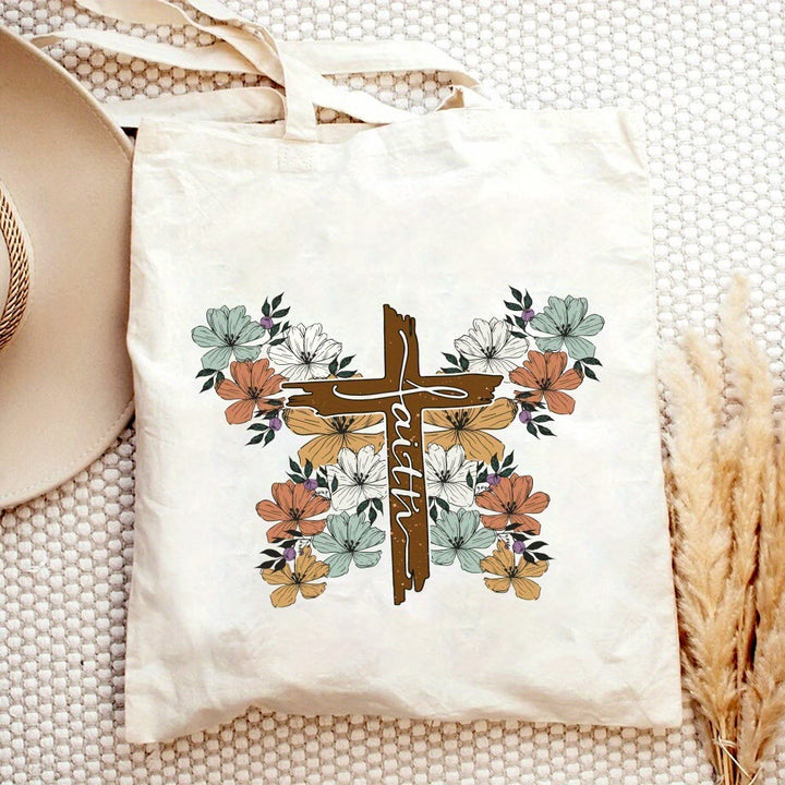 Christianartworkshop Sac fourre-tout Blooming Faith : portez espoir et inspiration - La foi florissante - image 0