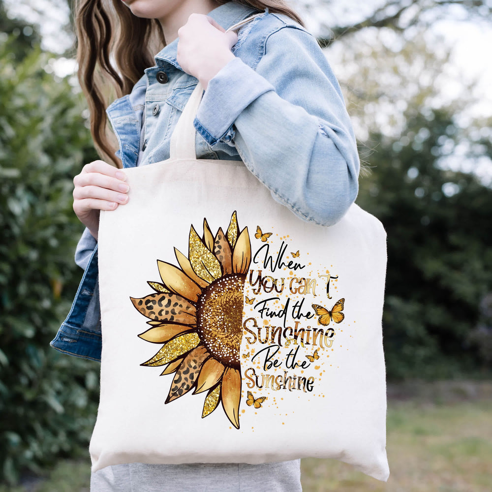 Christianartworkshop Soyez le soleil - Sac fourre-tout en toile inspirant et positif - image 1