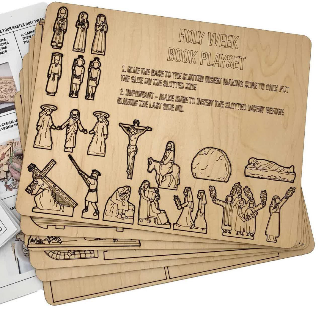 Christianartworkshop Puzzle de Pâques en bois sur la vie de Jésus - Un voyage à travers sa vie - image 1