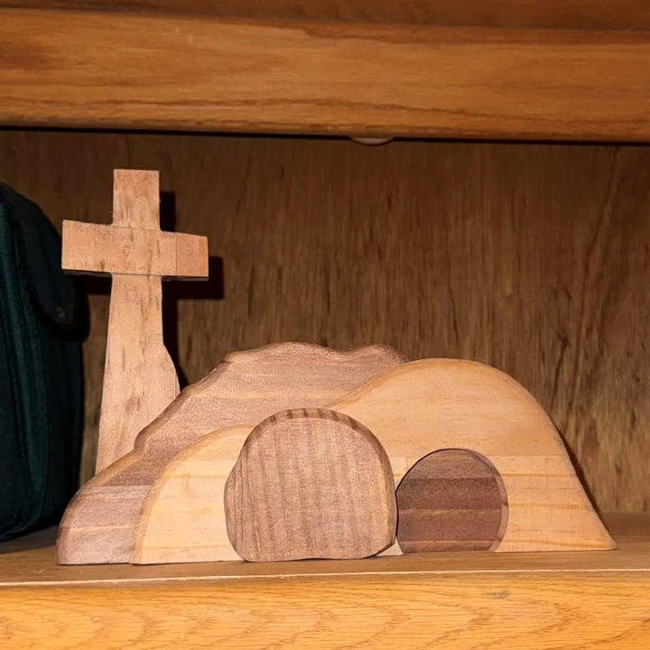 Christianartworkshop Tombeau vide en bois « Il est ressuscité » - Célébrez son triomphe - image 3