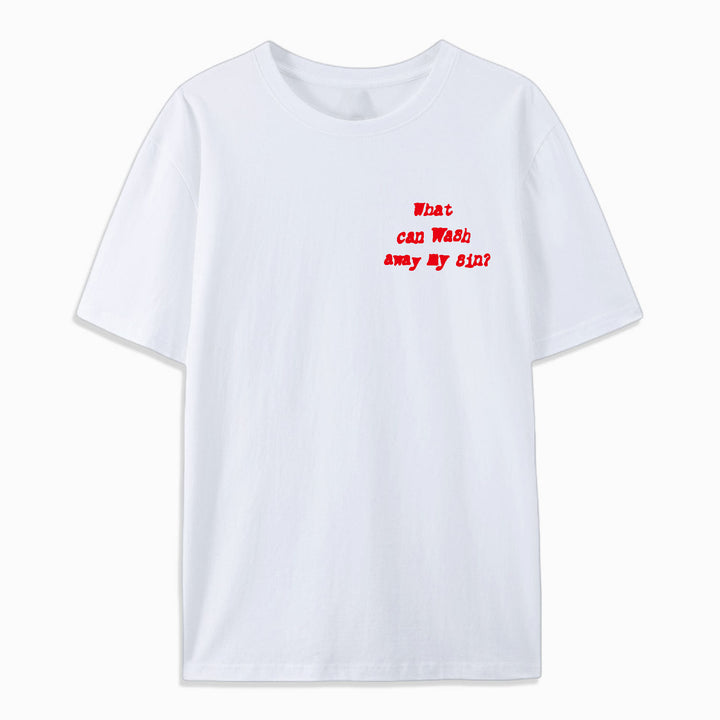 T-shirt en coton Christianartworkshop « Rien que le sang de Jésus » - image 3