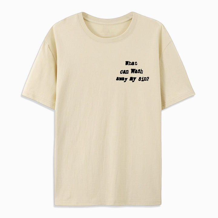 T-shirt en coton Christianartworkshop « Rien que le sang de Jésus » - image 9