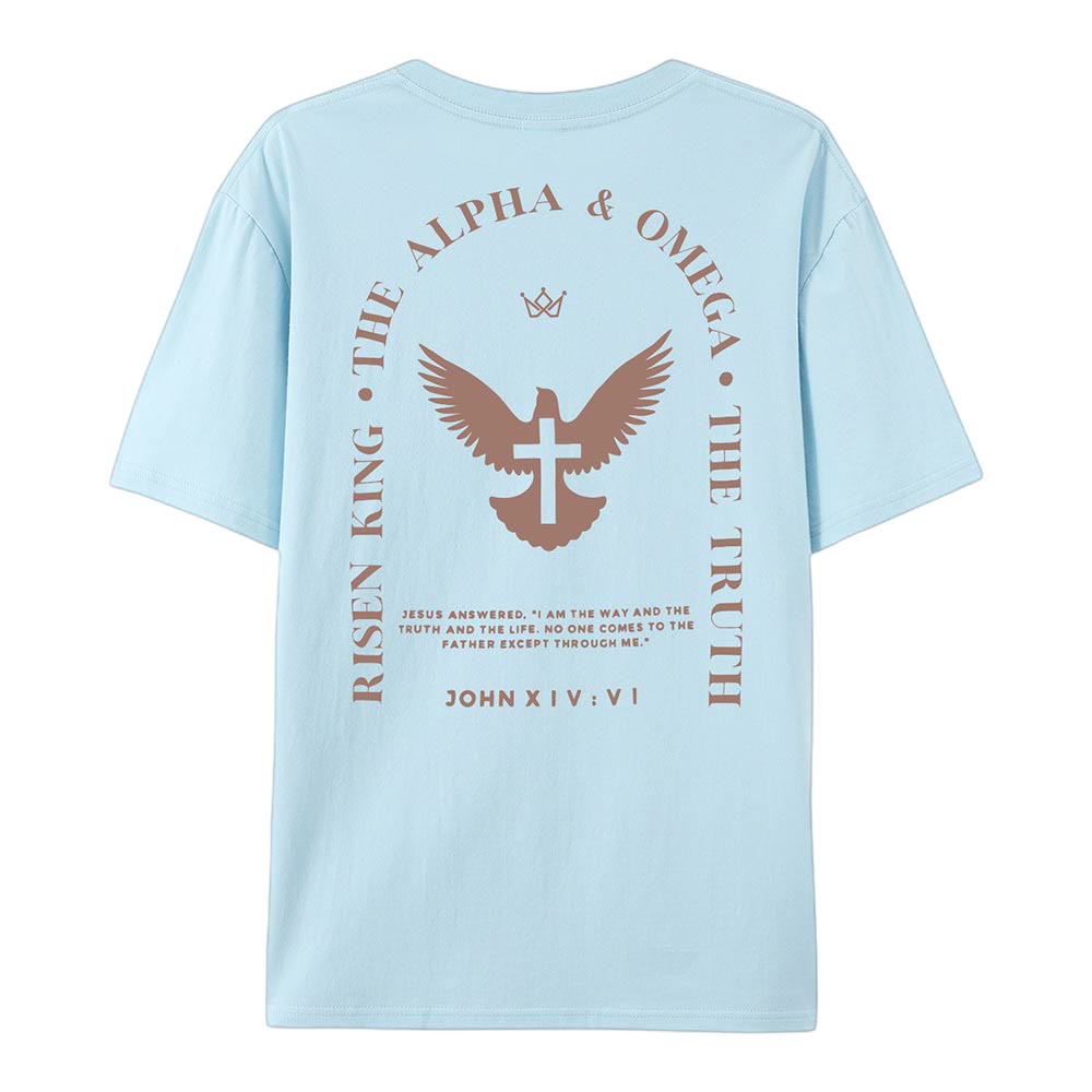 T-shirt en coton Christianartworkshop « Jésus est le chemin, la vérité, la vie » - image 16