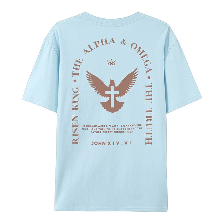 T-shirt en coton Christianartworkshop « Jésus est le chemin, la vérité, la vie » - image 16