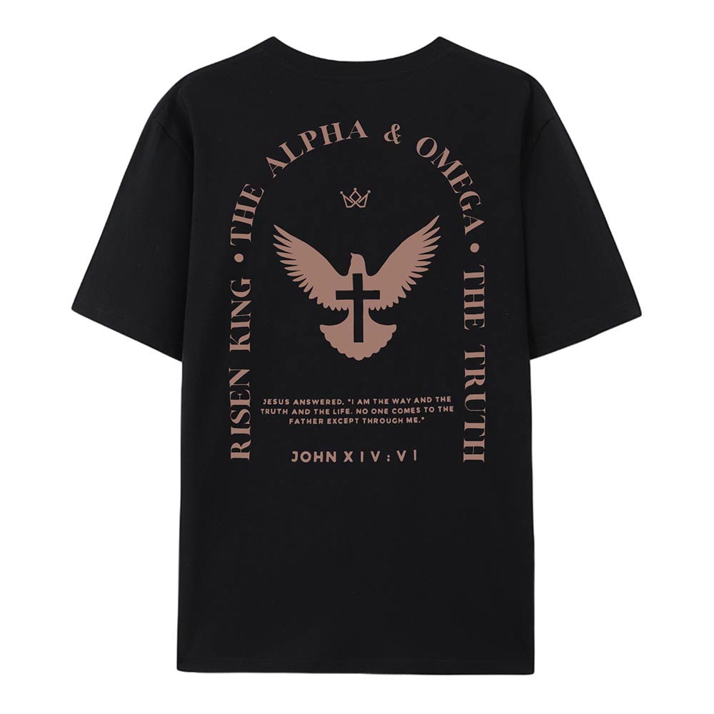 T-shirt en coton Christianartworkshop « Jésus est le chemin, la vérité, la vie » - image 5