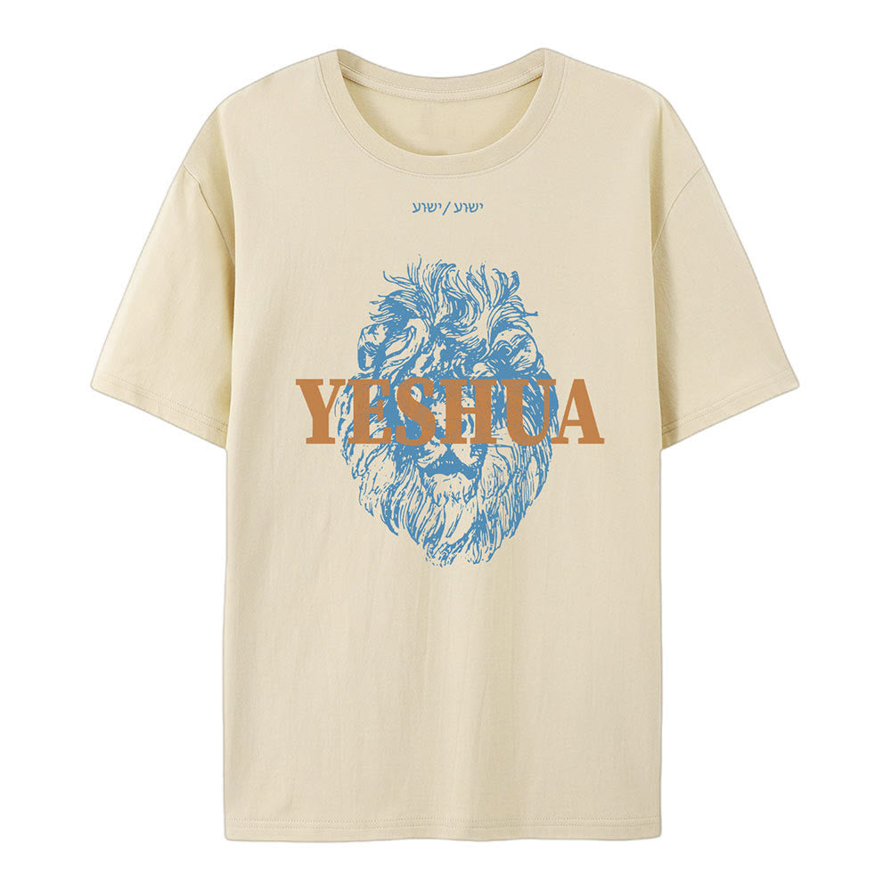 T-shirt en coton Yeshua de Christianartworkshop - Beige - 2XL - image 3