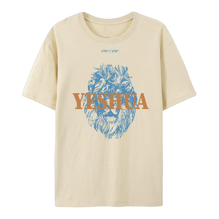 T-shirt en coton Yeshua de Christianartworkshop - Beige - 2XL - image 3