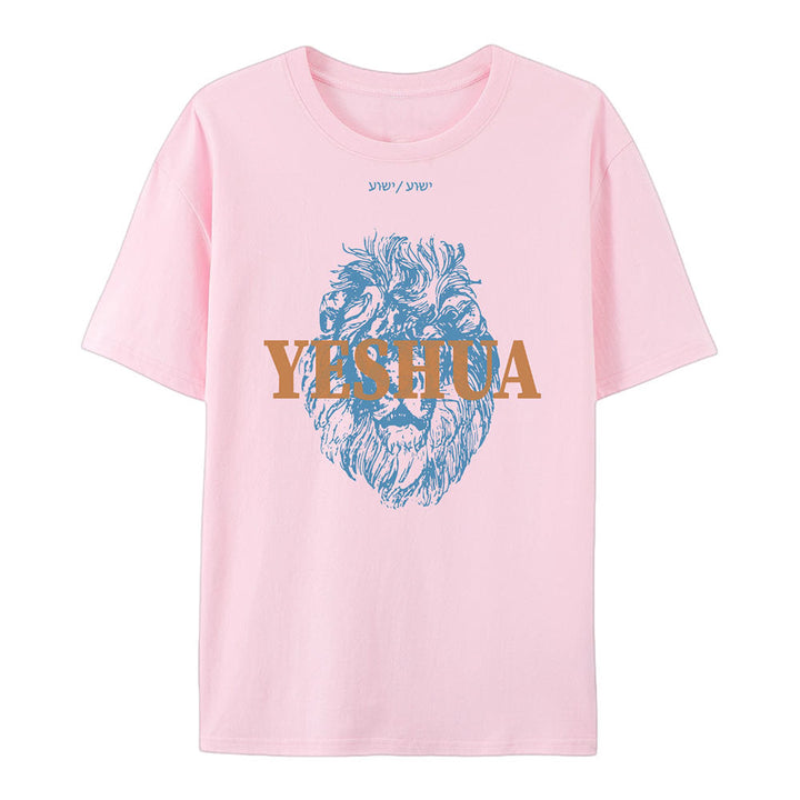 T-shirt en coton Yeshua de Christianartworkshop - Rose - 2XL - image 4
