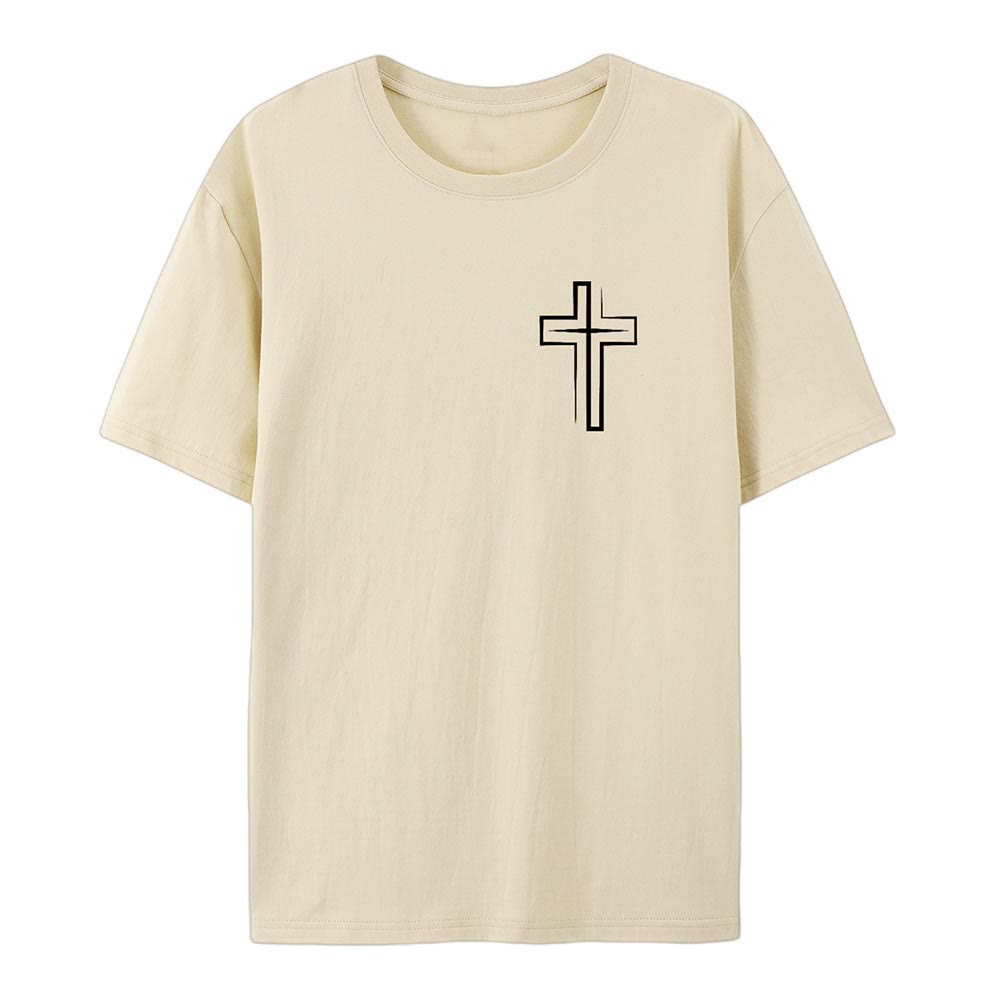 T-shirt en coton Christianartworkshop « Sauvé par le Seigneur » - image 14