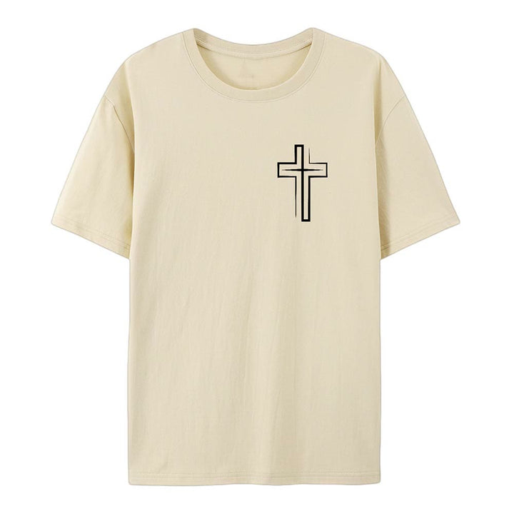 T-shirt en coton Christianartworkshop « Sauvé par le Seigneur » - image 14