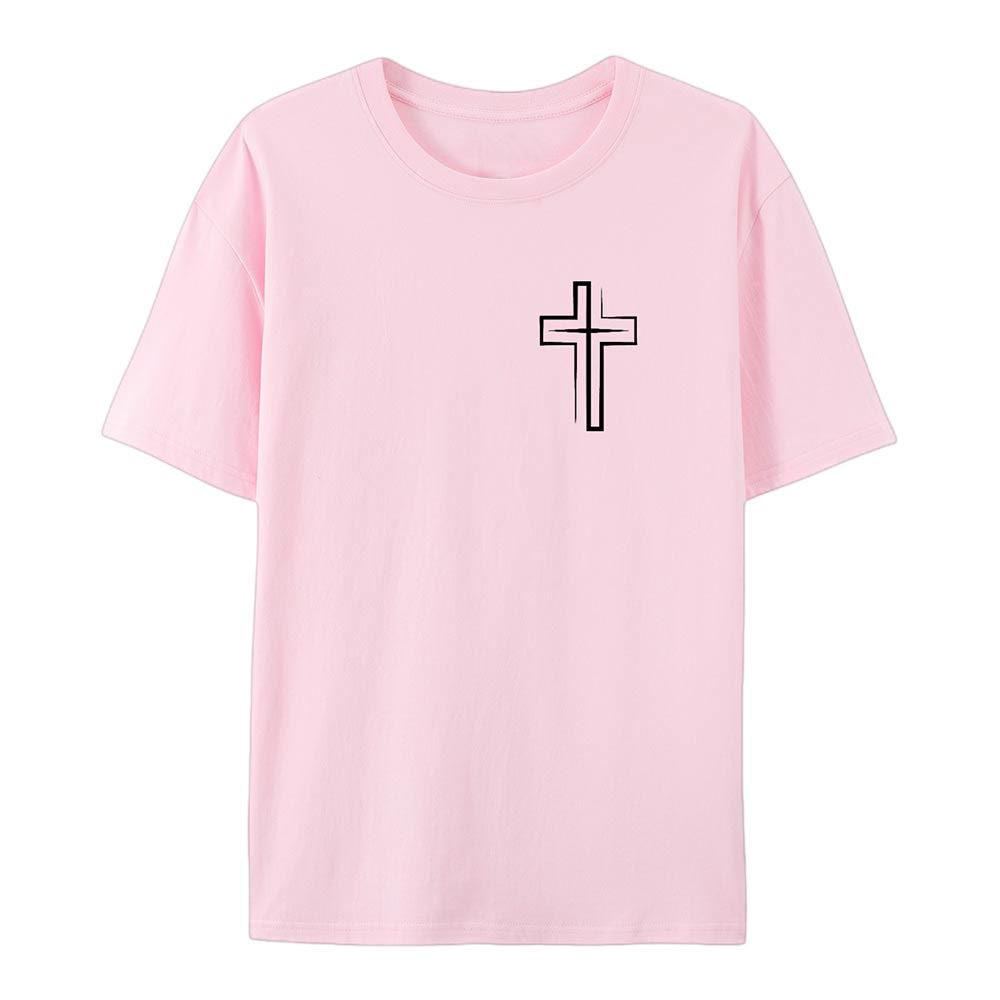 T-shirt en coton Christianartworkshop « Sauvé par le Seigneur » - image 17