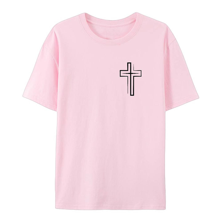 T-shirt en coton Christianartworkshop « Sauvé par le Seigneur » - image 17