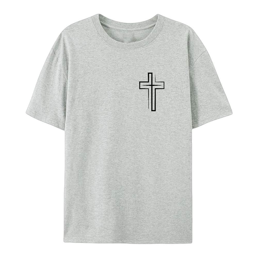 T-shirt en coton Christianartworkshop « Sauvé par le Seigneur » - image 23