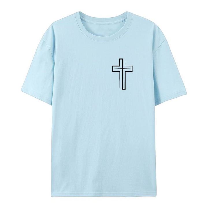 T-shirt en coton Christianartworkshop « Sauvé par le Seigneur » - image 20