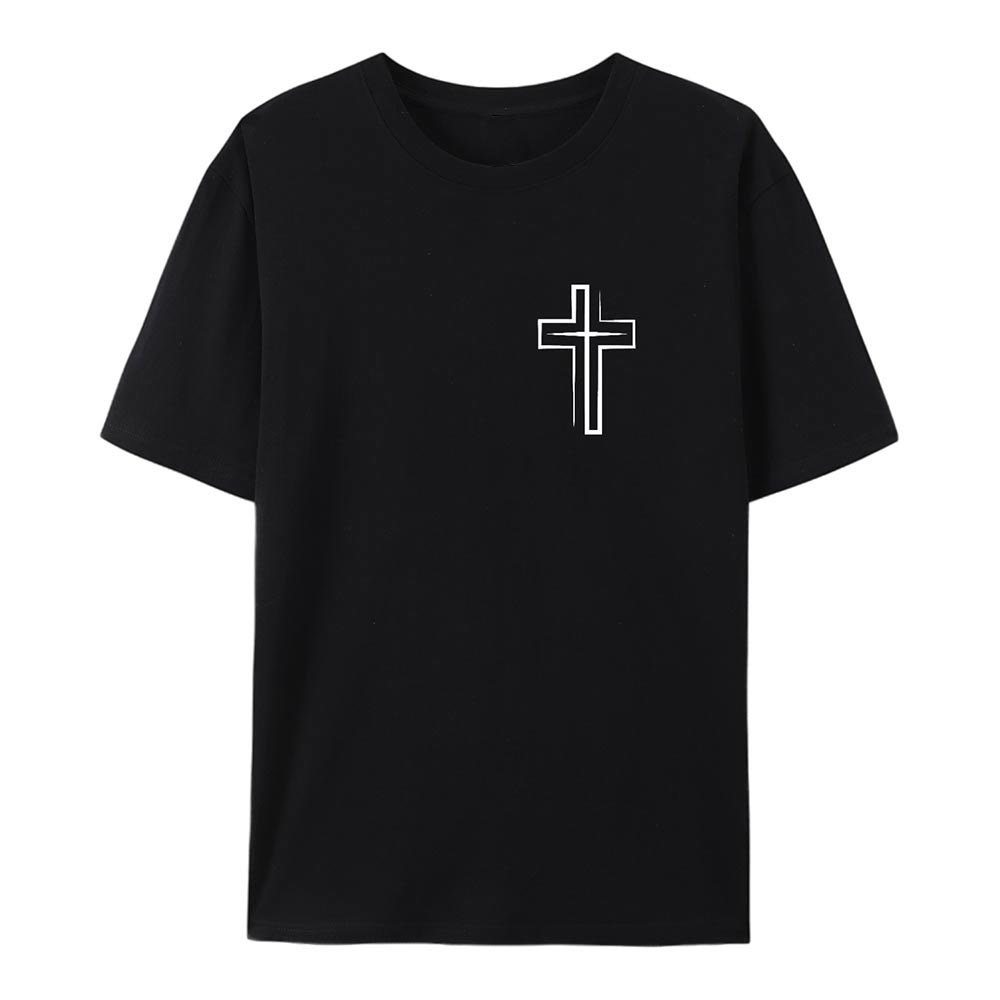 T-shirt en coton Christianartworkshop « Sauvé par le Seigneur » - image 10