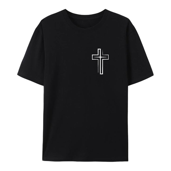 T-shirt en coton Christianartworkshop « Sauvé par le Seigneur » - image 10
