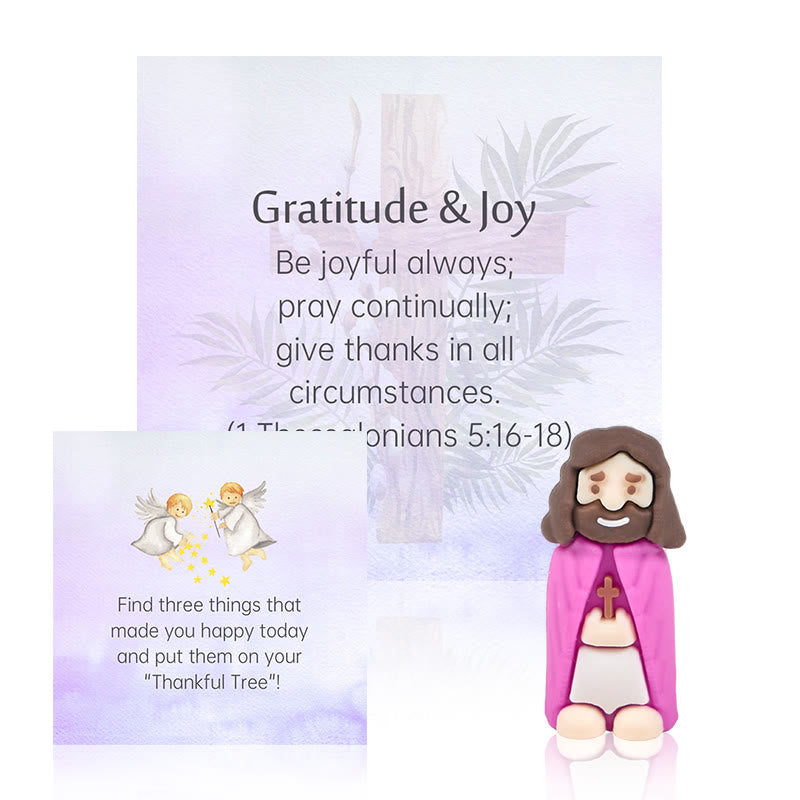 Christianartworkshop Cartes de versets bibliques (5/10/20/30 cartes) avec mini-figurines de Jésus et questions interactives : Inspirer et éduquer - image 3