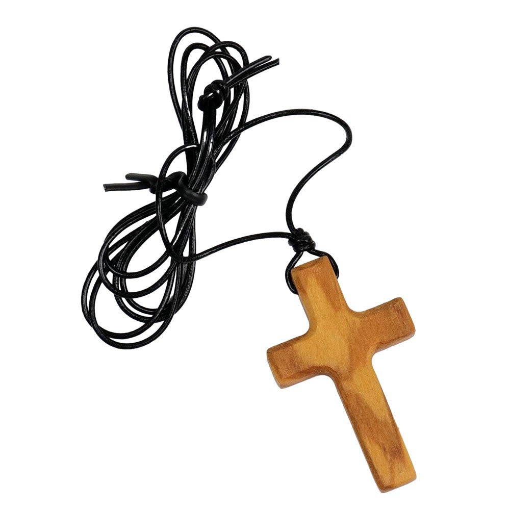 Christianartworkshop Collier croix en bois d'olivier fait main : un symbole de foi et de savoir-faire - image 4