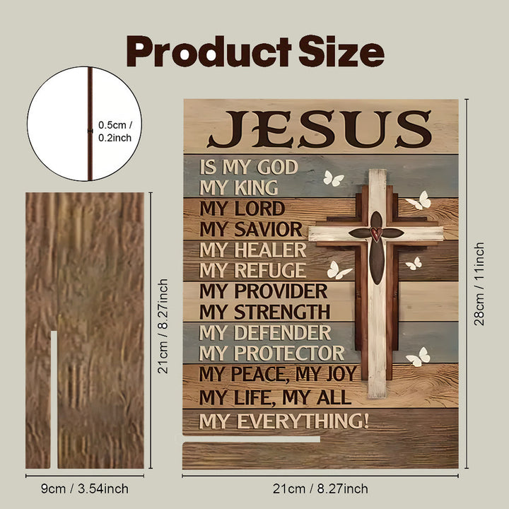Christianartworkshop Croix décorative en bois - Louez la gloire de Jésus - image 4