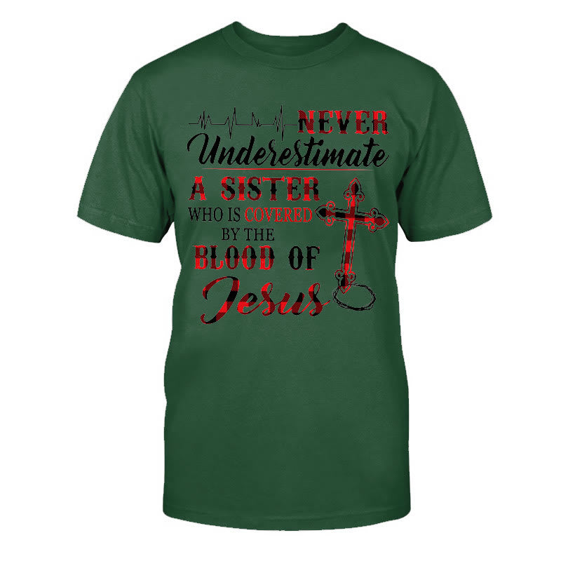 T-shirt unisexe en coton Christianartworkshop Protection divine - Vert foncé - 2XL - image 16