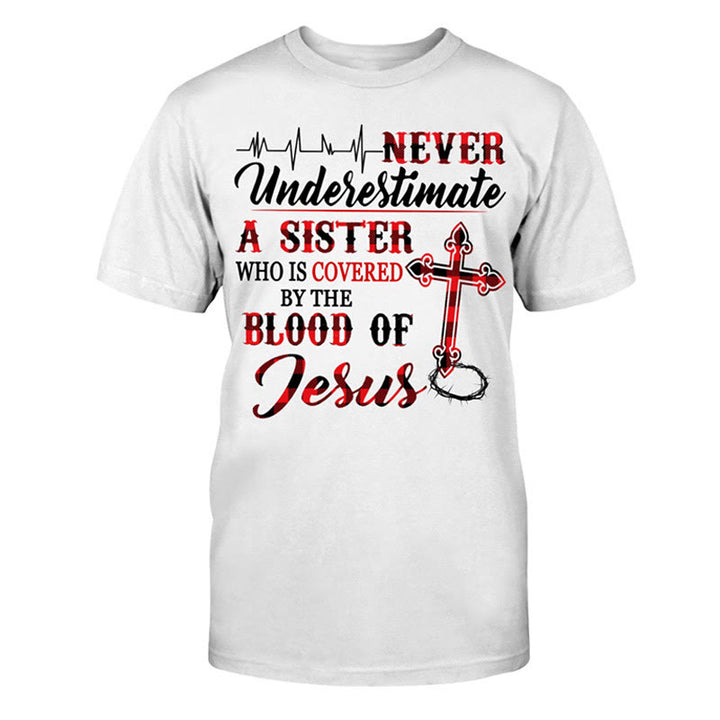 T-shirt unisexe en coton Christianartworkshop Protection divine - Blanc - 2XL - image 0