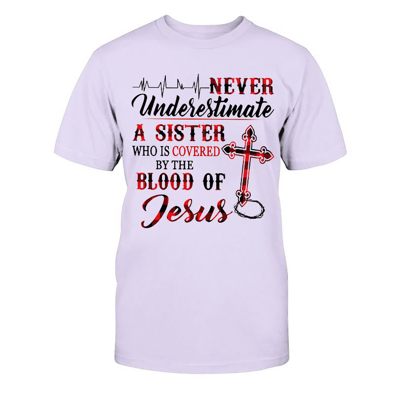 T-shirt unisexe en coton Christianartworkshop Protection divine - Violet - 2XL - image 12
