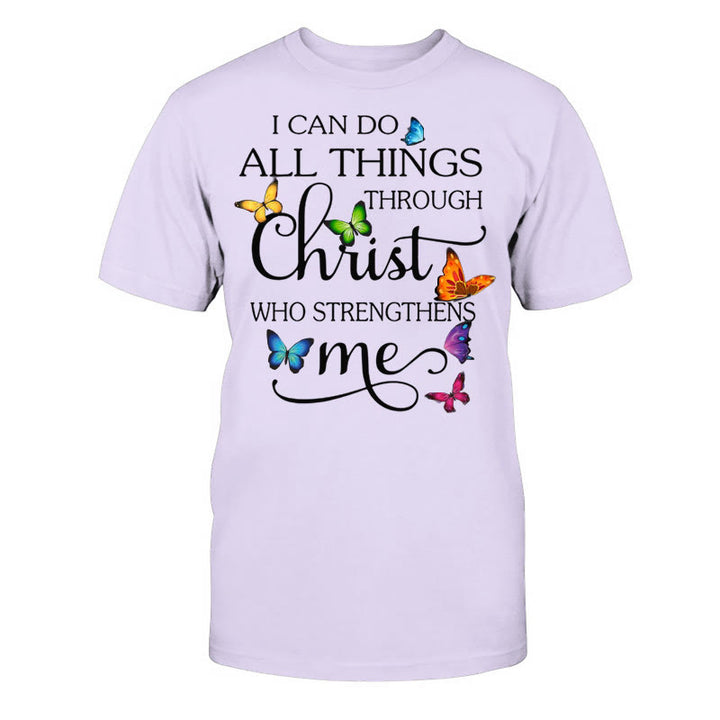 T-shirt unisexe en coton Christianartworkshop « Fortifié par le Christ » - Violet - 2XL - image 12