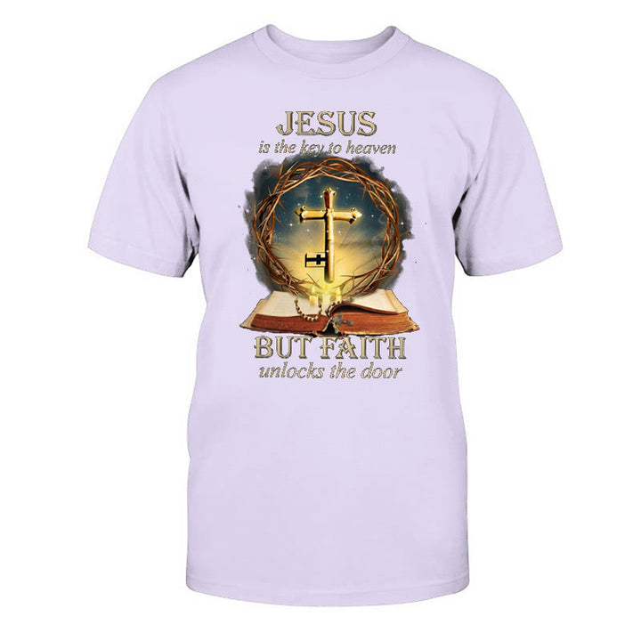 T-shirt unisexe en coton Christianartworkshop « Clé du Paradis » - Violet - 2XL - image 12
