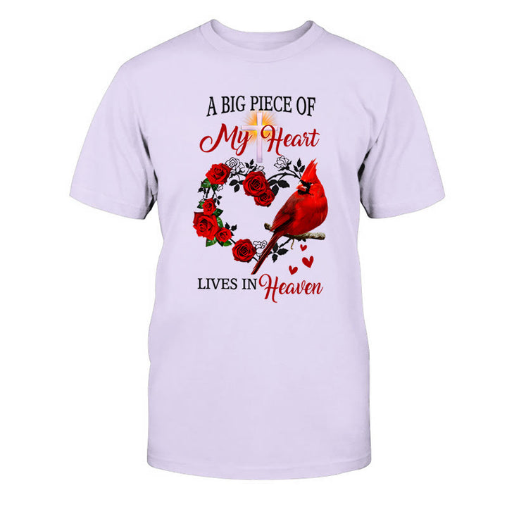 T-shirt classique Christianartworkshop « Jésus, une grande partie de mon cœur vit au ciel » - Violet - 2XL - image 12