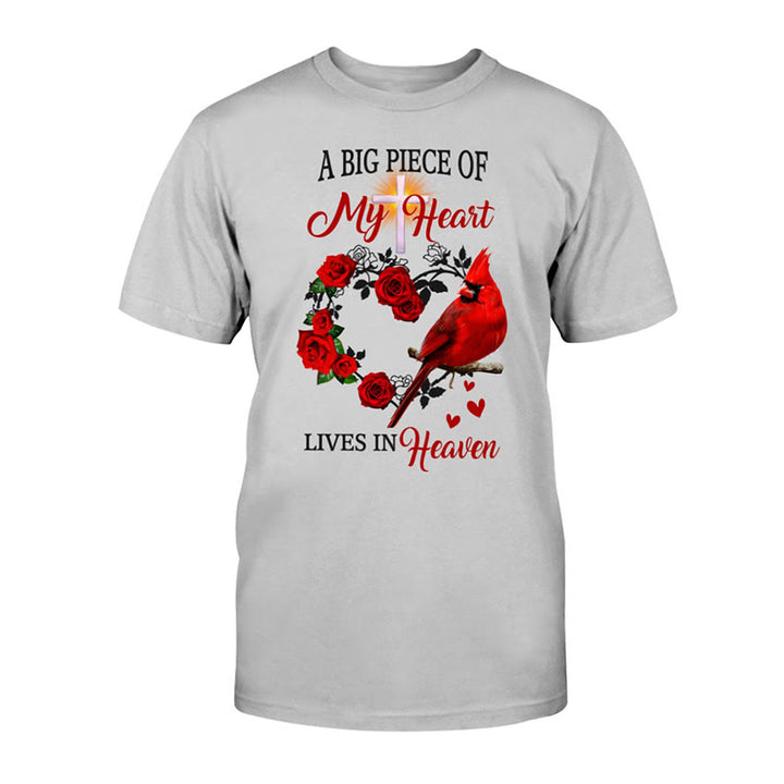 T-shirt classique Christianartworkshop « Jésus, une grande partie de mon cœur vit au ciel » - Gris - 2XL - image 4