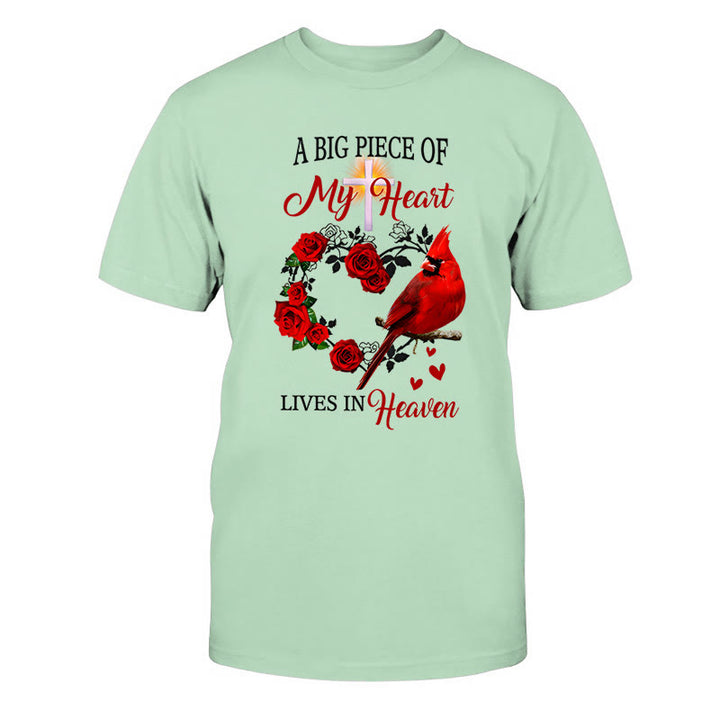 T-shirt classique Christianartworkshop « Jésus, une grande partie de mon cœur vit au ciel » - Vert gazon - 2XL - image 14