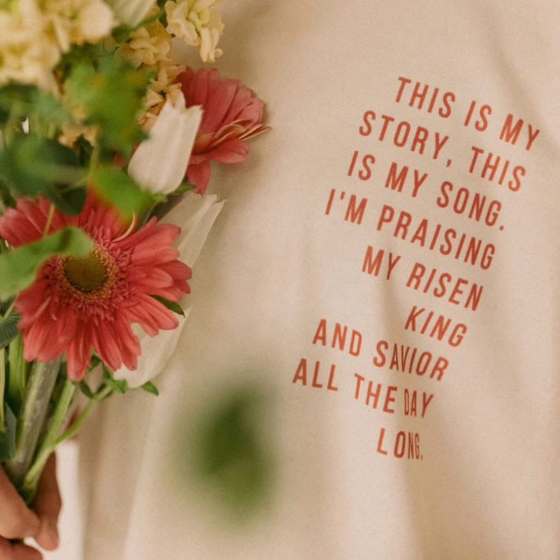 T-shirt graphique Christianartworkshop « Ceci est mon histoire, ceci est ma chanson » - image 5