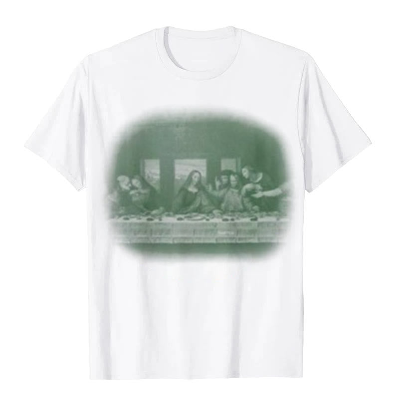 T-shirt graphique vintage Christianartworkshop La Cène - Blanc - 2XL - image 0
