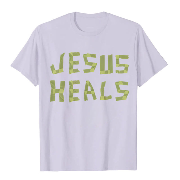 T-shirt graphique Christianartworkshop Jésus guérit - Violet - 2XL - image 12