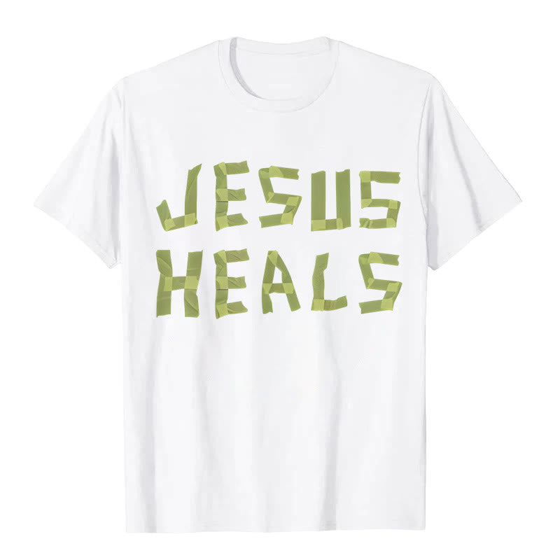 T-shirt graphique Christianartworkshop Jésus guérit - Blanc - 2XL - image 2