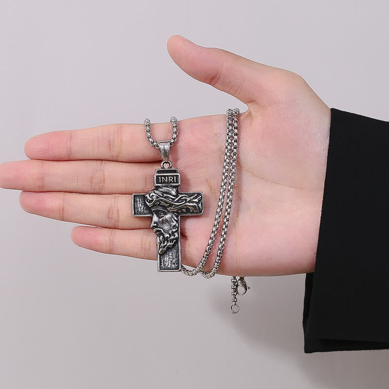 Christianartworkshop Collier de protection avec icône de la couronne d'épines de Jésus - Incarnant le sacrifice du Christ - image 1