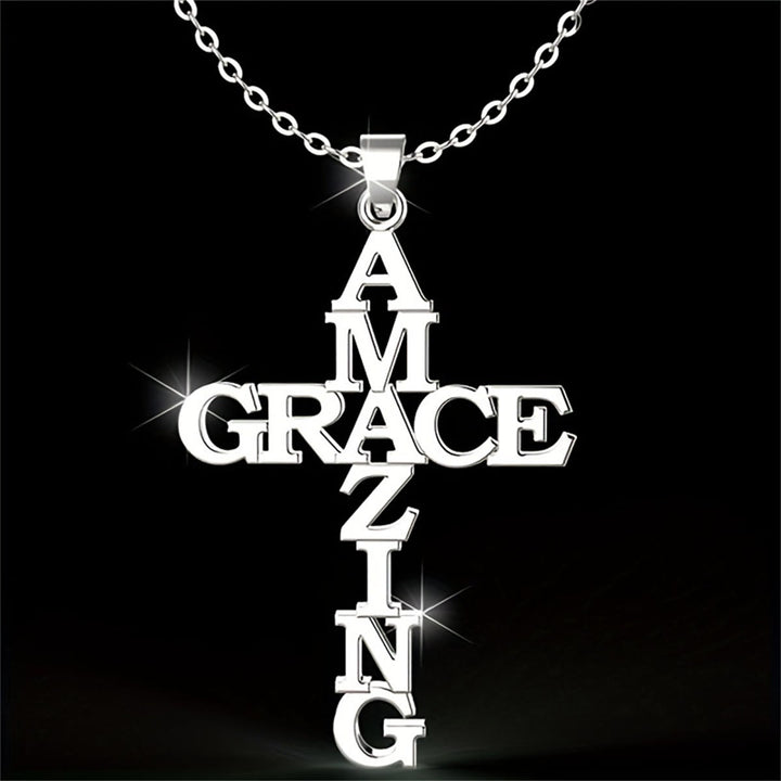 Christianartworkshop Collier Croix AMAZING GRACE : Un témoignage d'amour divin - AMAZING GRACE - image 0
