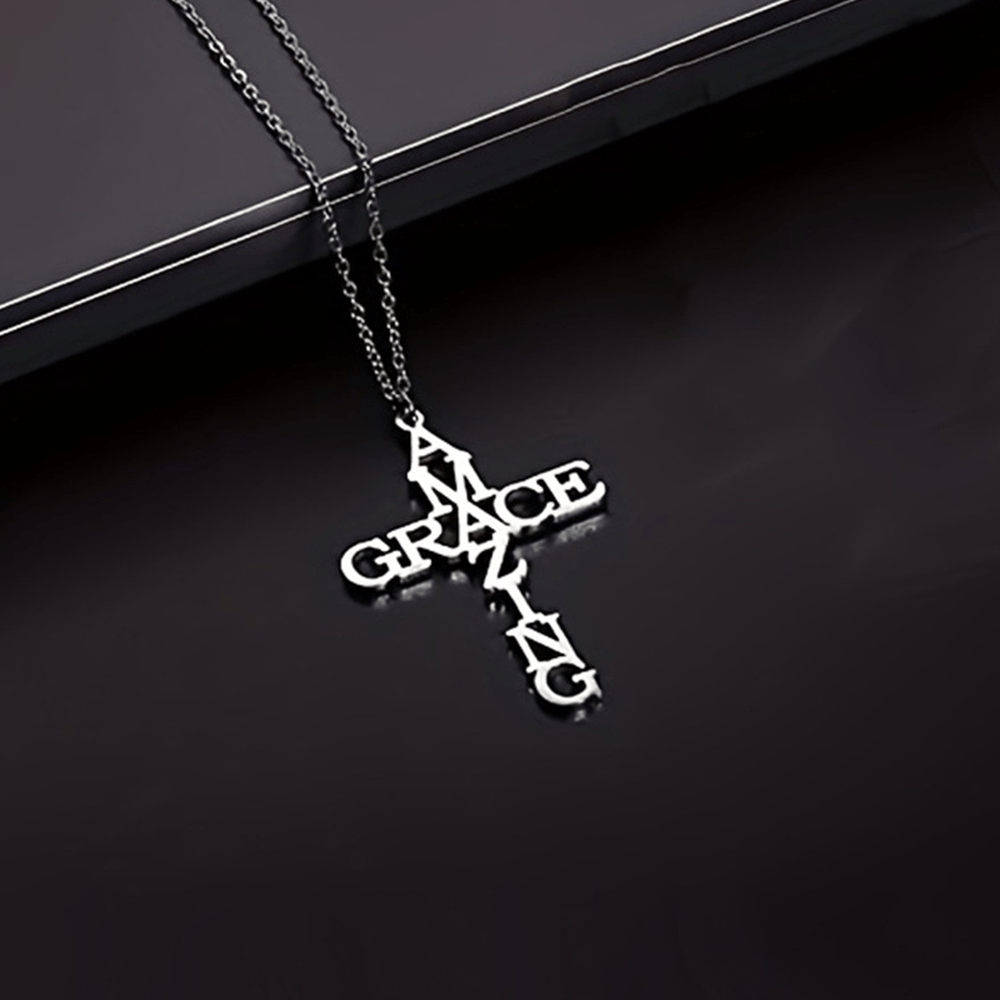Christianartworkshop Collier Croix AMAZING GRACE : Un témoignage d'amour divin - image 5